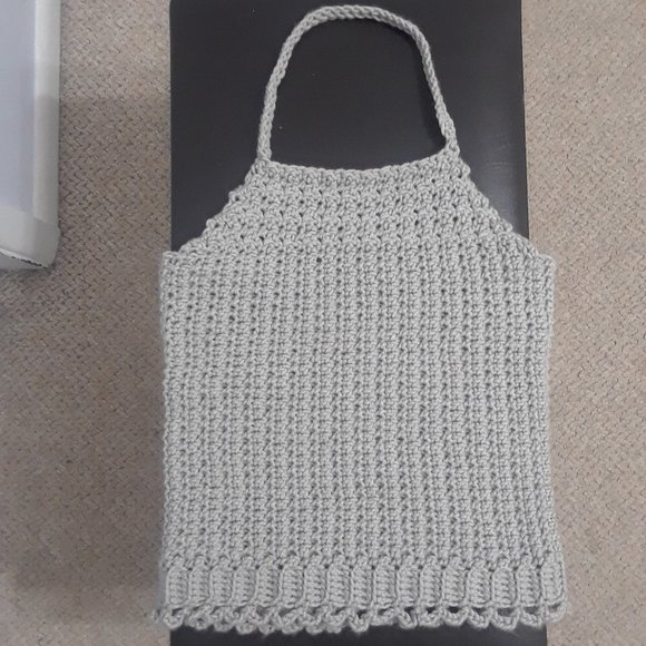 Handmade Crochet Halter Top - Picture 2 of 7